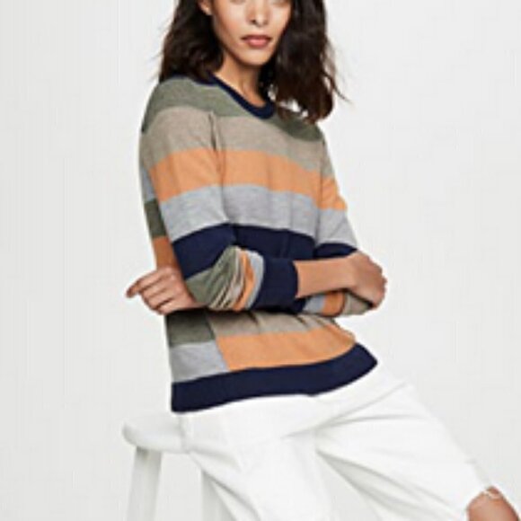 ATM Merino Wool Striped Multicolor Sweater S - Picture 12 of 12
